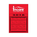 20 Mil Rectangle w/ Rounded Corners Large Calendar Magnet w/ Center Year &
